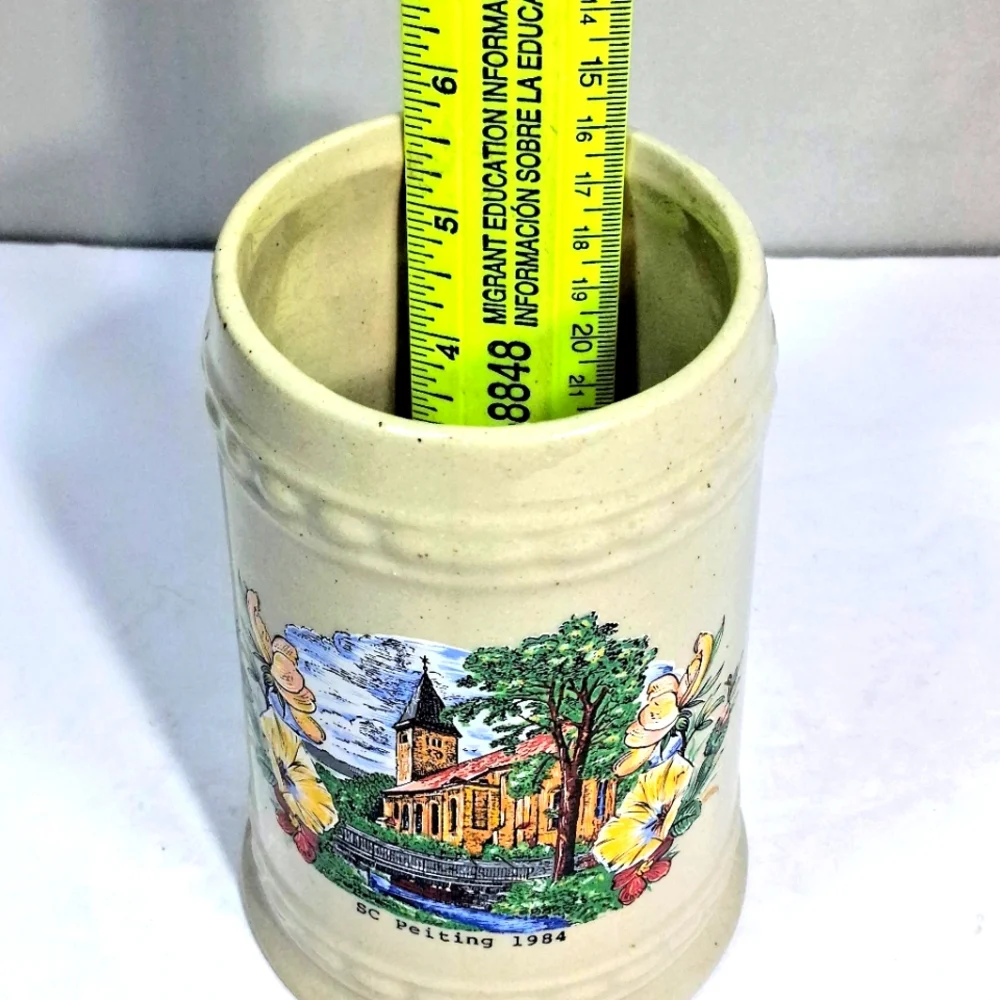 Kosin Schierling Commemorative 1984 Vintage Ceramic German Beer Stein/Mug